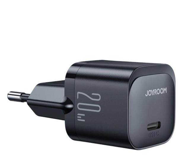 JoyRoom Mini ładowarka USB C 20W PD JR-TCF02 czarna 6956116742324 - 1287631 - zdjęcie